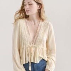 Adore Vintage Cartesian Lace Top